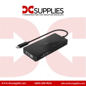 Belkin AVC003BTBK USB-C to DVI-I, VGA, HDMI, DisplayPort Adapter - 4K Support - Black