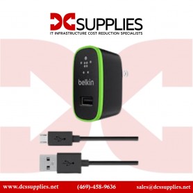 Belkin F8M886TT04-BLK Universal Home Charger with Micro USB Chargesync Cable 12WATT/2.4 Amp