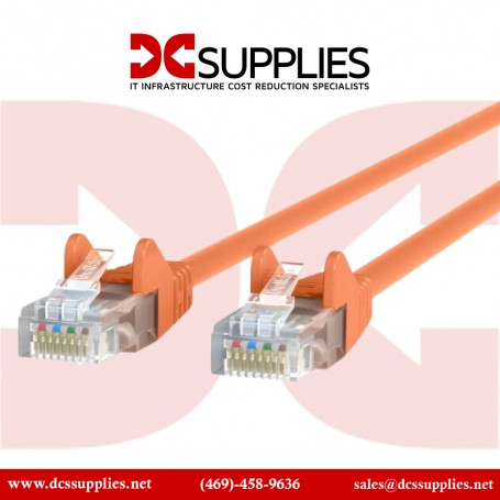 Belkin CE001B15-ORG-S 15FT CAT6 UTP Patch Cable Snagless Organizer