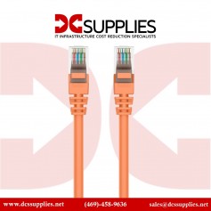 Belkin CE001B01-ORG-S Ethernet Cable Orange CAT6 Slim Gigabit Snagless UTP
