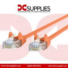 Belkin CE001B03-ORG-S Ethernet Cable Orange CAT6 Slim Gigabit Snagless UTP
