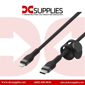 Belkin CAA010BT1MBK USB-A to LTG Braid Silver 1M Black 03-Retail Box