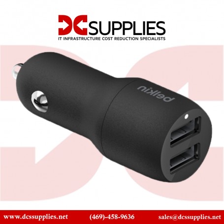 Belkin CCE001BT1MBKV2 BOOST CHARGE Dual Charger car power adapter - USB - 24 Watt