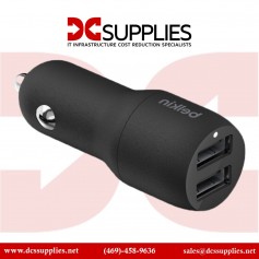 Belkin CCE001BT1MBKV2 BoostCharge 24W Dual Charger Car Power Adapter