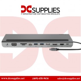Belkin INC004BTSGY CONNECT USB Type-C 11-In-1 Multiport Dock (Silver)