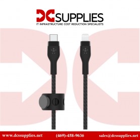 Belkin CAA010BT3MBK USB-A to LTG Braid Silver 3M Black 03-Retail Box