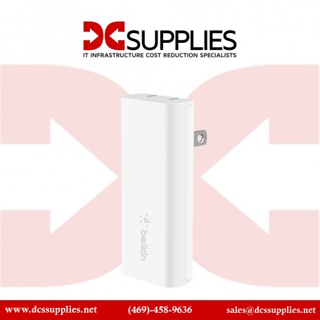 Belkin WCH009DQ1MWHB6 20W USB-C Charger Gan 1M C-C Cable White