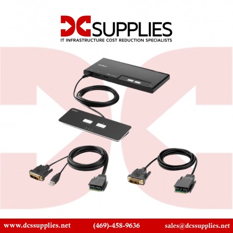 Belkin F1DN102MOD-DD-4 2-Port Single-Head DVI Modular KVM Switch with Remote