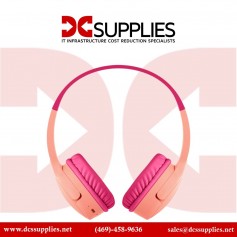 Belkin AUD002BTPK Wireless Headphones On-Ear for Kids Pink