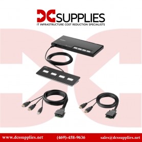 Belkin F1DN204MOD-HH-4 Modular Secure Dual Head - KVM switch - 4 ports - TAA Compliant