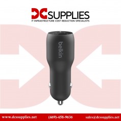 Belkin CCB004BT1MBK-B5 Dual Car Charger with PPS 37W + USB-C Cable