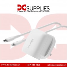 Belkin WCA006DQ1MWH-B5 USB-C Wall Charger 20W + USB-C to Lightning Cable