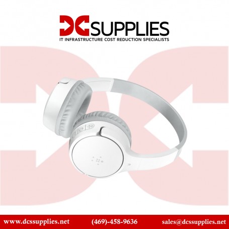 Belkin AUD001BTWHCS Soundform Kids Headphones White with Case