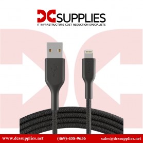 Belkin PK1003BT1MC12PK Playa USB-C to Lightning Cable, Black, 3ft, 2-Pack