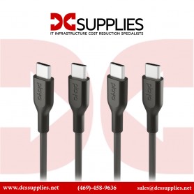 Belkin PK2003BT1MC12PK USB-C to USB-C Cable, Black, 1m, 2-pack