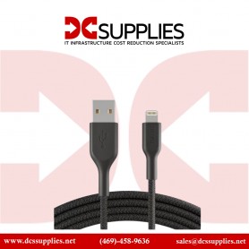 Belkin PK2004BT1MCI2PK Boost Charge Braided USB-C to USB-C Cable, Black, 1m, 2-pack