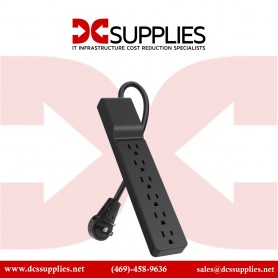 Belkin BSE600-06BLK-3P 6 Outlet Surge Protector with 6ft Power Cord - 3 pack - 600 Joules