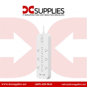 Belkin SRA007P12TT6 12-Outlet Surge Protector with USB (6FT White)
