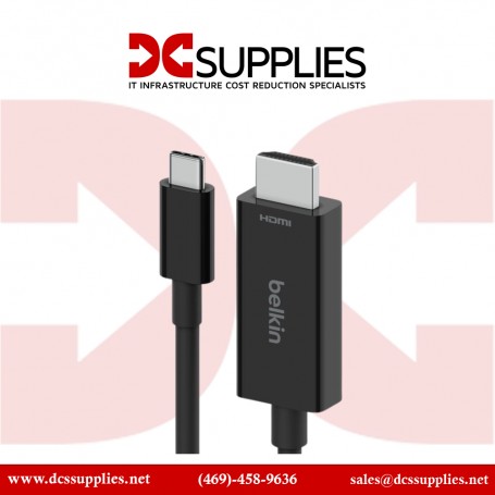 Belkin AVC014BT2MBK USB-C to DisplayPort 1.4 Cable (6ft Black)