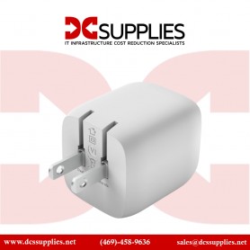 Belkin WCH013DQ2MWH-B6 BoostCharge Pro Dual USB-C GaN Wall Charger with USB-C Cable