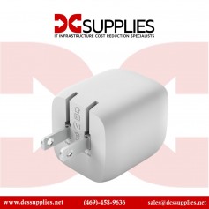 Belkin WCH013DQ2MWH-B6 Dual USB-C GaN Wall Charger with PPS 65W