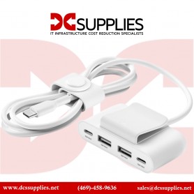 Belkin BUZ001TT2MWHB7 BoostCharge 4-Port-USB Power Extender  White
