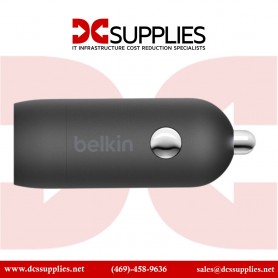 Belkin CCA004BT1MBK-B5 BoostCharge 30W USB-C PD Car Charger with USB-C to Lightning Cable