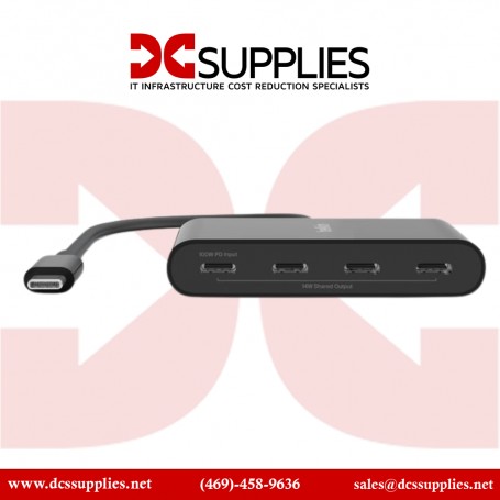 Belkin AVC018BTBK Connect USB-C to 4-Port USB-C Hub, Multiport Adapter Dongle