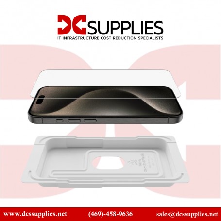 Belkin OVA133zz UltraGlass 2 Protective Glass Film for iPhone 15 Pro, Ultra Tempered Glass