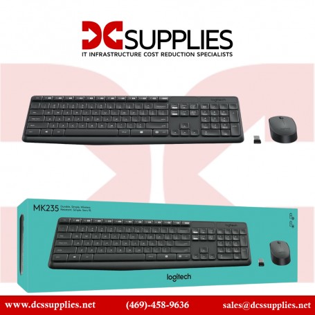 Logitech 920-007897 MK235 Wireless Keyboard and Mouse Combo for Windows