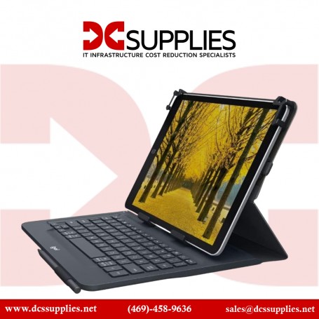 Logitech 920-008334 Universal Keyboard Tablet Folio for Most 9-10 inch Tablets