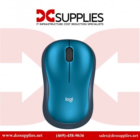Logitech 910-003636 M185 Wireless Mouse, 2.4GHz with USB Mini Receiver Blue