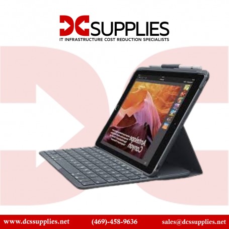 Logitech 920-009017 SLIM FOLIO Keyboard Case for 9.7" iPad 5th/6th Gen