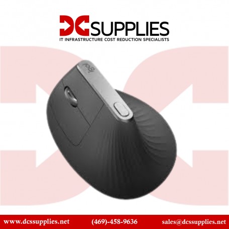 Logitech 910-005447 MX Vertical Wireless Mouse Ergonomic Design Reduces Muscle Strain