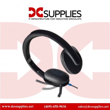 Logitech H540 981-000510 USB Headset Renewed