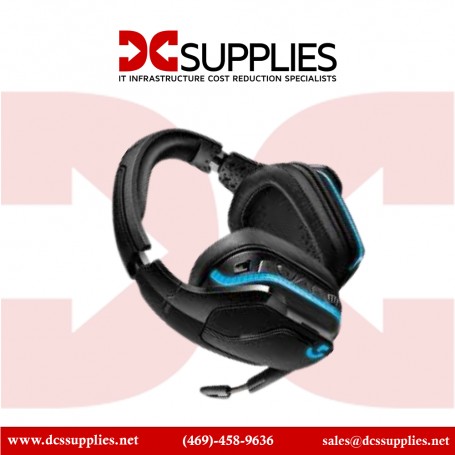 Logitech 981-000742 G935 Wireless DTS X 7.1 Surround Sound LIGHTSYNC RGB PC Gaming Headset - Black/Blue
