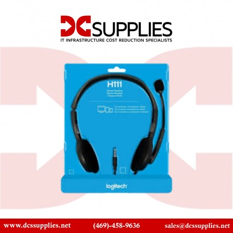 Logitech 981-000612 H111 Stereo Headset Stereo Communication Music Headset