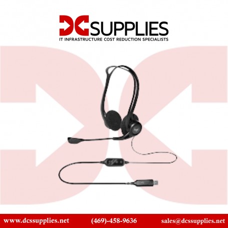 Logitech 981-000836 960 USB Computer Headset,Black