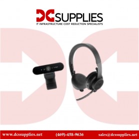 Logitech 991-000308 UC ZONE Wireless Headset + Brio webcam