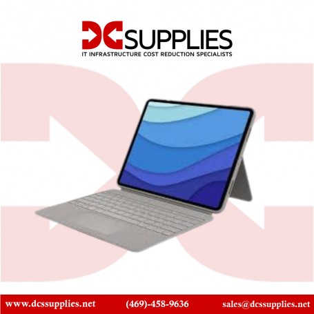 Logitech 920-010119 Combo Touch Keyboard Case with Trackpad Sand for iPad Pro 12.9-inch 5th gen