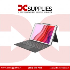 Logitech 920-009608 Combo Touch Backlit Keyboard Case for Apple iPad (Gen 7 to 9) (Graphite)