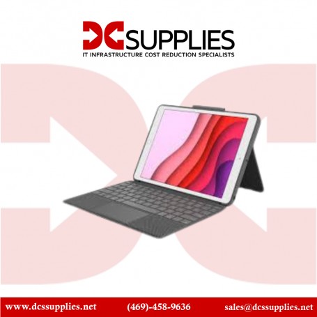 Logitech 920-009608 Combo Touch Backlit Keyboard Case for Apple iPad (Gen 7 to 9) (Graphite)