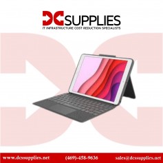 Logitech 920-009608 Combo Touch Backlit Keyboard Case for Apple iPad Gen 7 to 9 Graphite