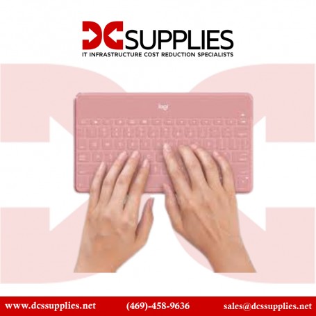 Logitech 920-010039 Keys-to-Go Ultra-Portable Keyboard for iPad Blush Pink