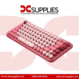 Logitech 920-010709 Pop Keys Wireless Mech Keyboard Hearbreaker Rose with Emoji Keys