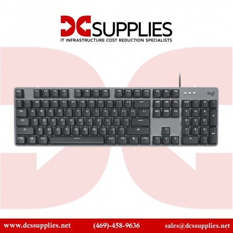 Logitech 920-009859 K845 Backlit Mechanical Keyboard (Logitech Red Switches)