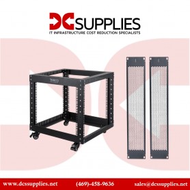StarTech 4POSTRACK8U 19  8U Open Frame Server Rack Compact Adjustable Depth 22-40"