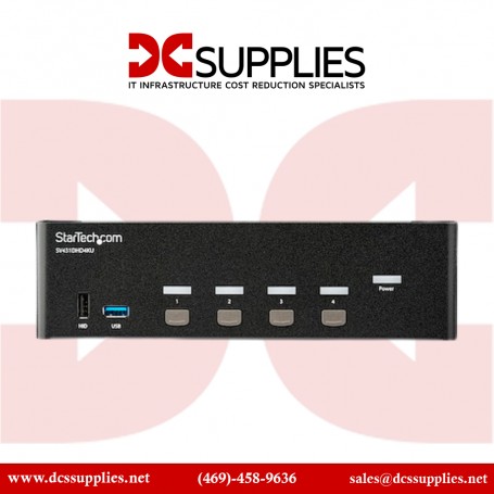 StarTech SV431DHD4KU 4 Port HDMI KVM Switch - 4K 30Hz - Dual Display