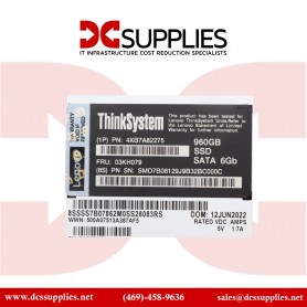 Lenovo 4XB7A82275 Thinksystem ST50 V2 2.5 5400 Pro 960GB Read Intnsv SATA 6GB SSD