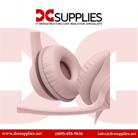 Logitech 981-001280 H390 USB Computer Headset Rose